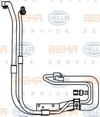 9GS 351 337-651 HELLA High Pressure Line, air conditioning