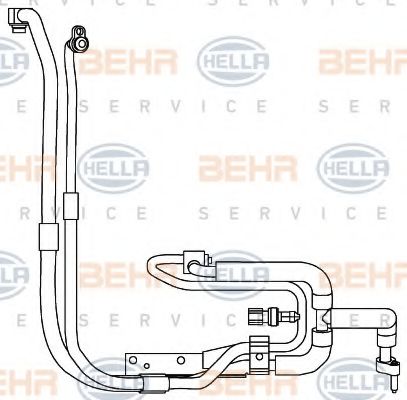 9GS 351 337-661 HELLA Low Pressure Line, air conditioning