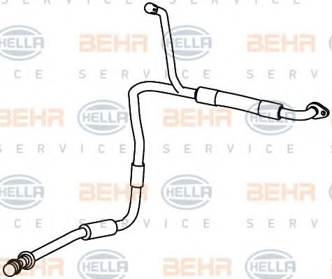 9GS 351 337-691 HELLA High-/Low Pressure Line, air conditioning