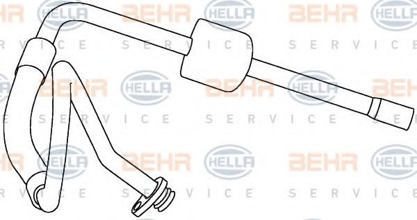 9GS 351 337-721 HELLA High-/Low Pressure Line, air conditioning