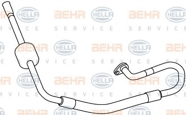 9GS 351 337-731 HELLA High-/Low Pressure Line, air conditioning