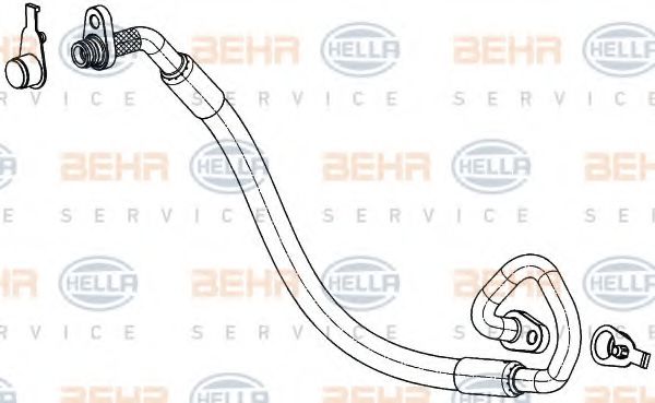 9GS 351 337-771 HELLA High Pressure Line, air conditioning