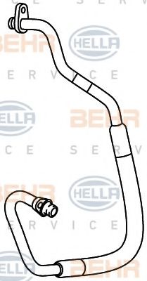 9GS 351 337-791 HELLA High Pressure Line, air conditioning