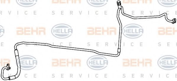 9GS 351 338-041 HELLA High Pressure Line, air conditioning