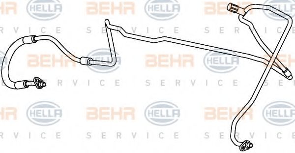 9GS 351 338-051 HELLA High Pressure Line, air conditioning
