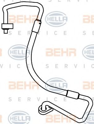 9GS 351 338-111 HELLA High Pressure Line, air conditioning