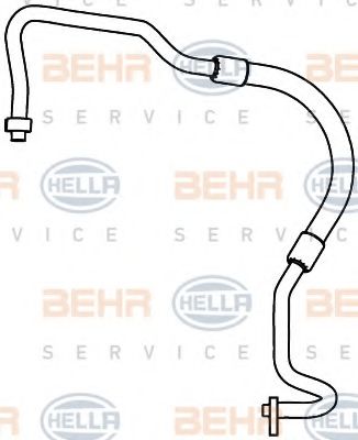 9GS 351 338-131 HELLA High-/Low Pressure Line, air conditioning