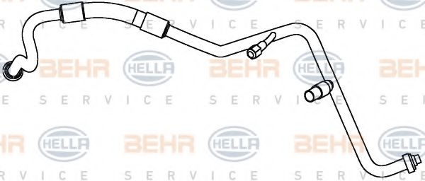 9GS 351 338-151 HELLA High-/Low Pressure Line, air conditioning