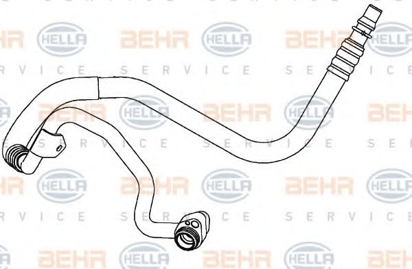 9GS 351 338-221 HELLA Low Pressure Line, air conditioning