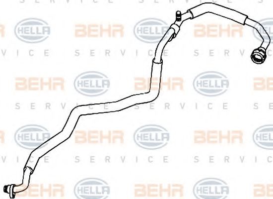 9GS 351 338-231 HELLA Low Pressure Line, air conditioning