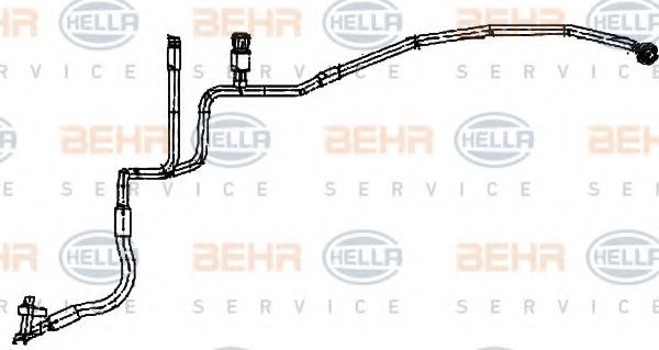9GS 351 338-261 HELLA High Pressure Line, air conditioning
