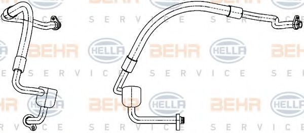 9GS 351 338-551 HELLA Low Pressure Line, air conditioning