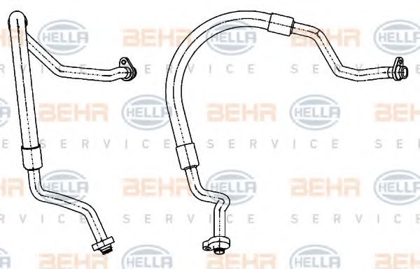 9GS 351 338-561 HELLA Low Pressure Line, air conditioning