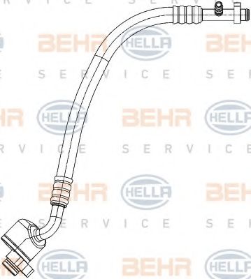 9GS 351 338-621 HELLA Low Pressure Line, air conditioning