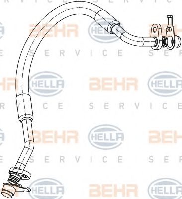 9GS 351 338-671 HELLA High Pressure Line, air conditioning