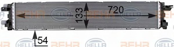 8MK 376 701-151 HELLA Low Temperature Cooler, intercooler