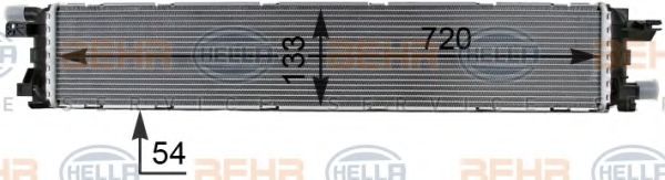 8MK 376 701-271 HELLA Low Temperature Cooler, intercooler