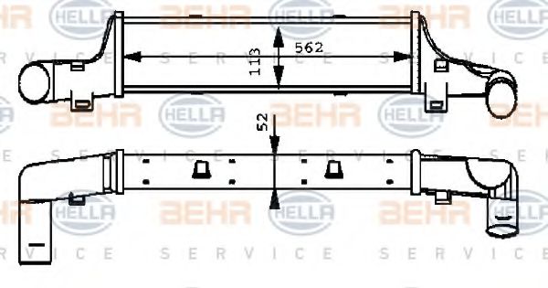 8ML 376 723-151 HELLA Air Supply Intercooler, charger