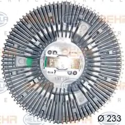 8MV 376 727-161 HELLA Clutch, radiator fan