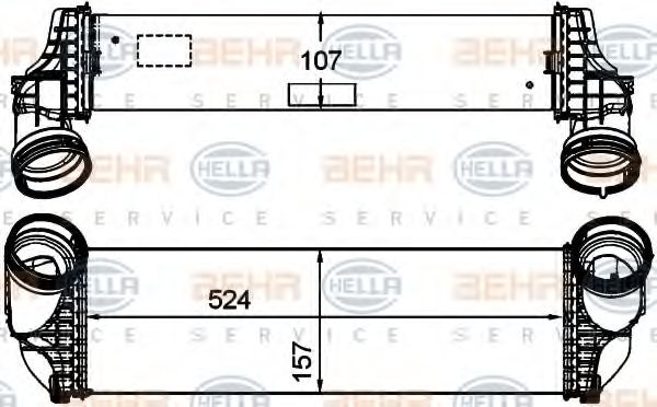 8ML 376 746-261 HELLA Air Supply Intercooler, charger