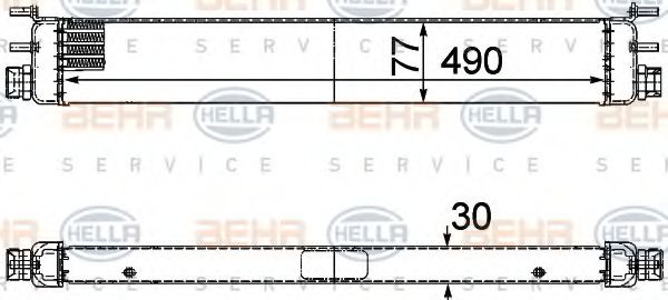 8MO 376 747-111 HELLA Oil Cooler, engine oil