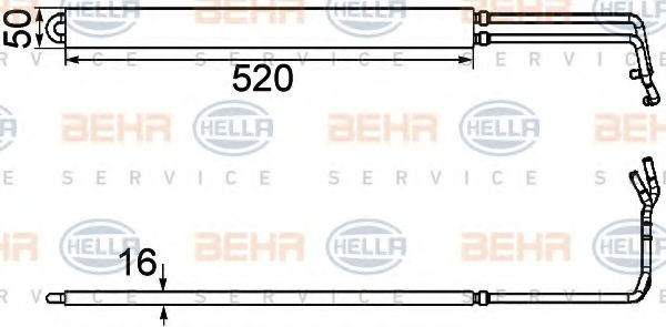 8MO 376 754-291 HELLA Oil Cooler, steering system