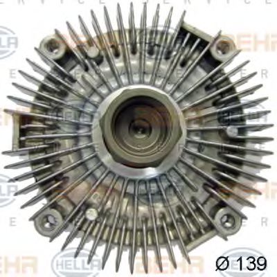 8MV 376 757-611 HELLA Clutch, radiator fan