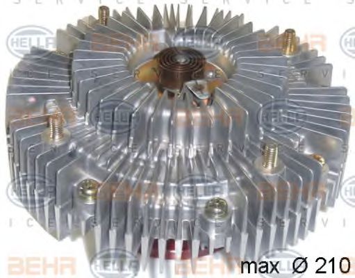 8MV 376 758-651 HELLA Cooling System Clutch, radiator fan