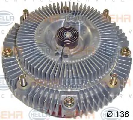 8MV 376 758-741 HELLA Cooling System Clutch, radiator fan