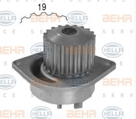 8MP 376 800-474 HELLA Cooling System Water Pump