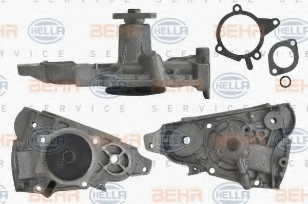 8MP 376 801-411 HELLA Cooling System Water Pump