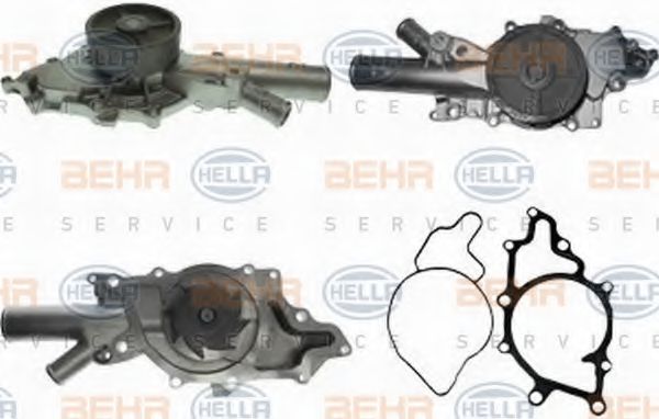 8MP 376 802-091 HELLA Cooling System Water Pump