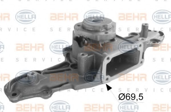 8MP 376 802-354 HELLA Cooling System Water Pump