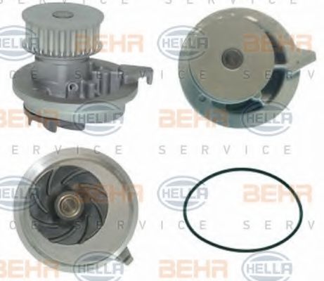 8MP 376 803-201 HELLA Cooling System Water Pump