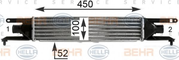8ML 376 900-401 HELLA Intercooler, charger