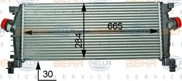 8ML 376 910-211 HELLA Air Supply Intercooler, charger