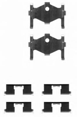 8DZ 355 202-521 HELLA Accessory Kit, disc brake pads