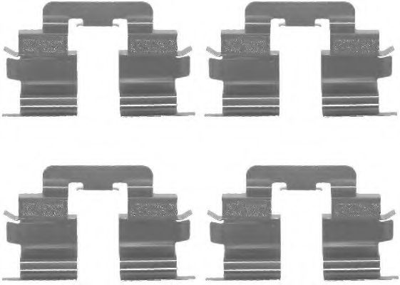 8DZ 355 202-631 HELLA Комплектующие, колодки дискового тормоза