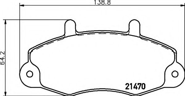 8DB 355 019-371 HELLA Brake Pad Set, disc brake