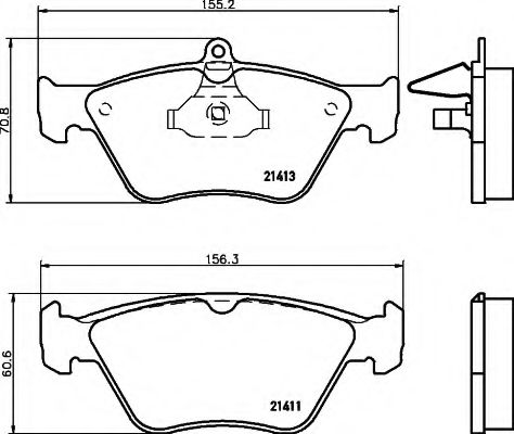 8DB 355 007-731 HELLA Brake System Brake Pad Set, disc brake