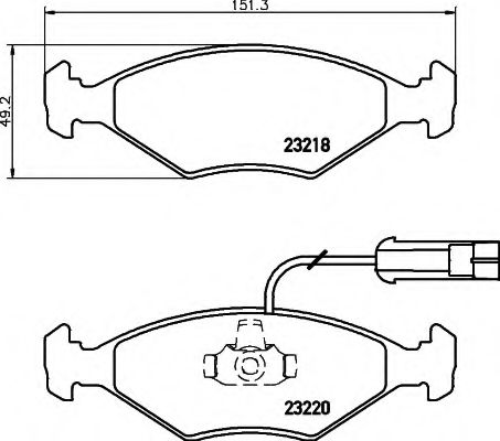 8DB 355 008-391 HELLA Brake System Brake Pad Set, disc brake