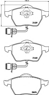 8DB 355 008-531 HELLA Brake System Brake Pad Set, disc brake