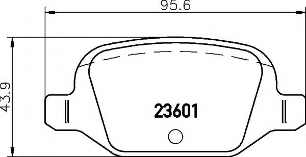 8DB 355 009-551 HELLA Brake Pad Set, disc brake