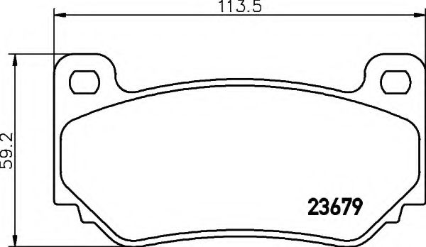 8DB 355 009-721 HELLA Brake Pad Set, disc brake