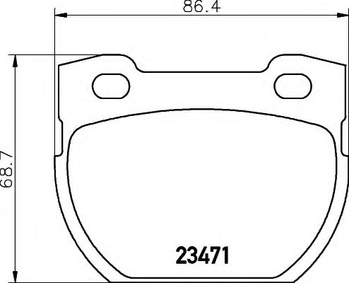 8DB 355 019-231 HELLA Brake Pad Set, disc brake
