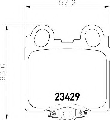 8DB 355 011-591 HELLA Комплект тормозных колодок, дисковый тормоз