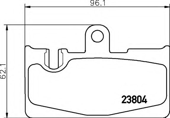 8DB 355 011-661 HELLA Brake Pad Set, disc brake