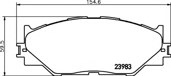 8DB 355 012-241 HELLA Brake Pad Set, disc brake