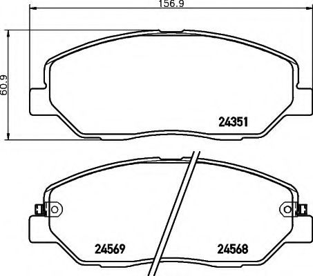 8DB 355 012-371 HELLA Brake System Brake Pad Set, disc brake