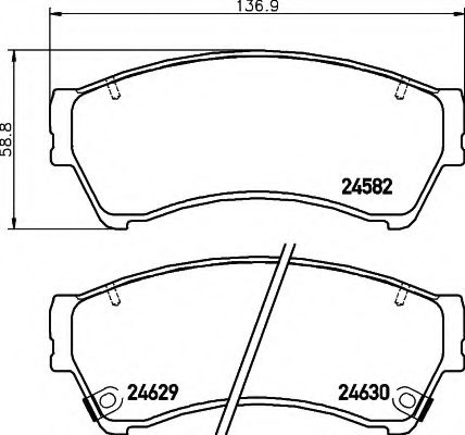 8DB 355 013-761 HELLA Brake System Brake Pad Set, disc brake
